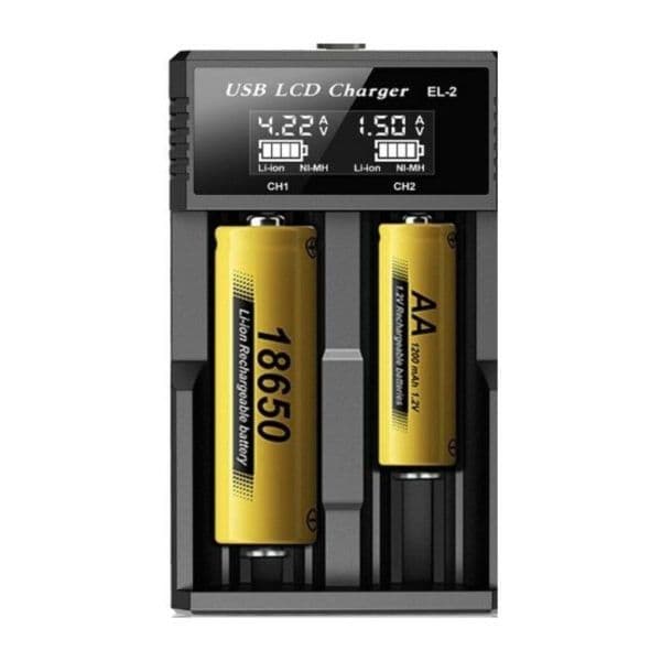 Cargador de pilas - doble led