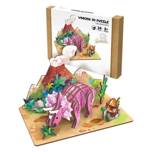 Rompecabezas - 3D Triceratops