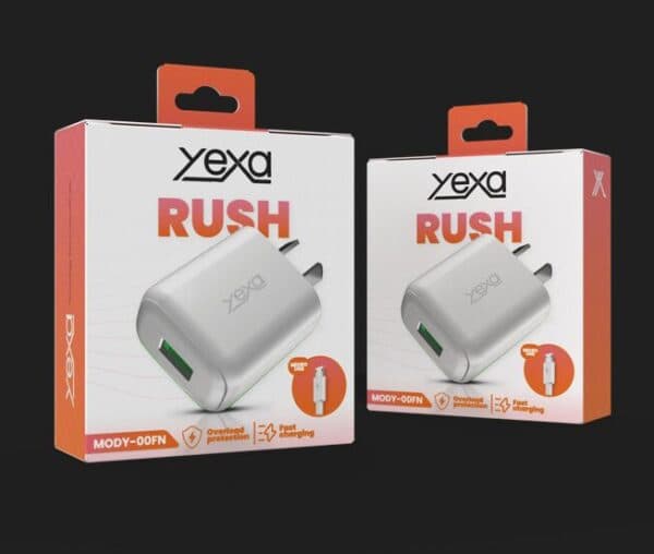 Cargador 220V - RUSH - 1 USB + Cable V8 – YEXA