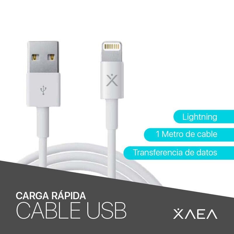 Cable USB a Lightning - 1 m. – XAEA