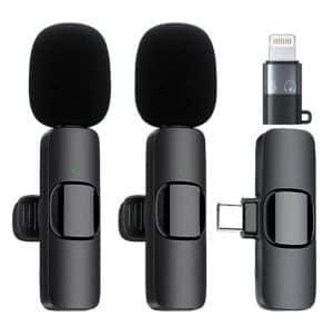 Micrófono clip inalámbrico doble